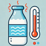 The thermal stability of influenza viruses in milk